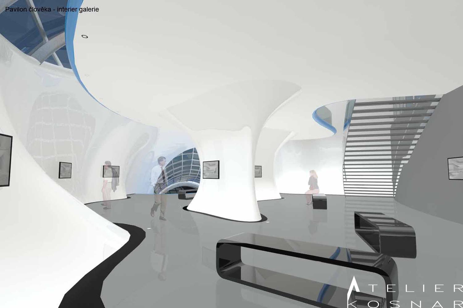 Interér galerie Pavilonu člověka | 2009